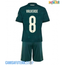 Camisa de time de futebol Real Madrid Federico Valverde #8 Replicas 2º Equipamento Infantil 2026-27 Manga Curta (+ Calças curtas)